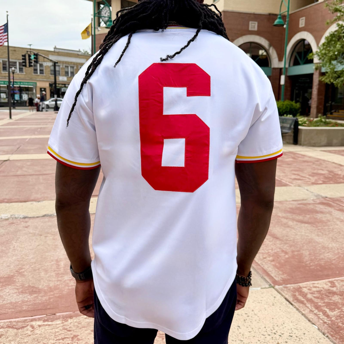 White Batting Jersey