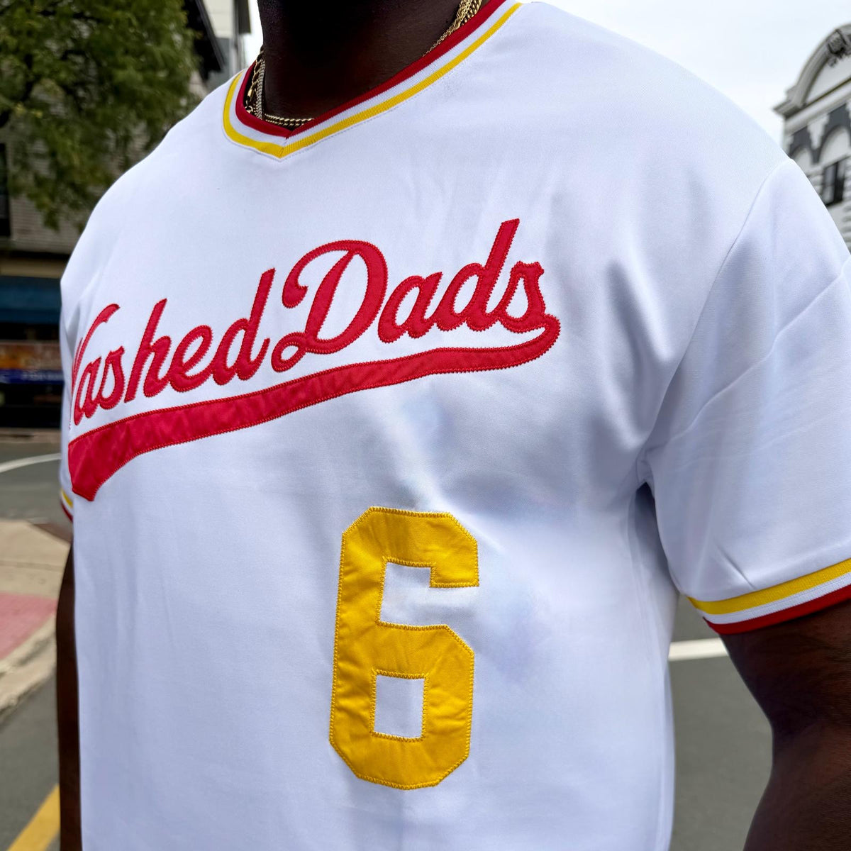 White Batting Jersey