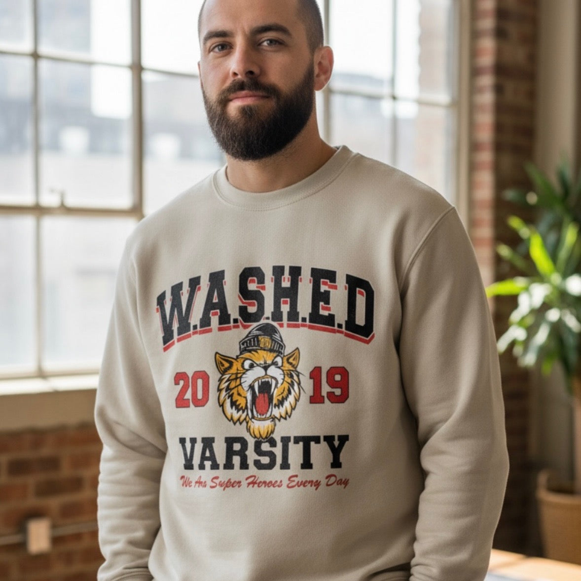 W.A.S.H.E.D Varsity II Crewneck