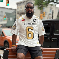 WD HOF White Football Jersey
