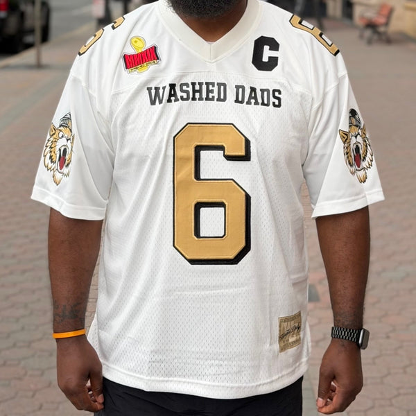 WD HOF White Football Jersey alternate view