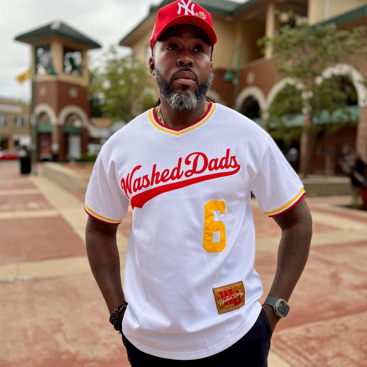 White Batting Jersey