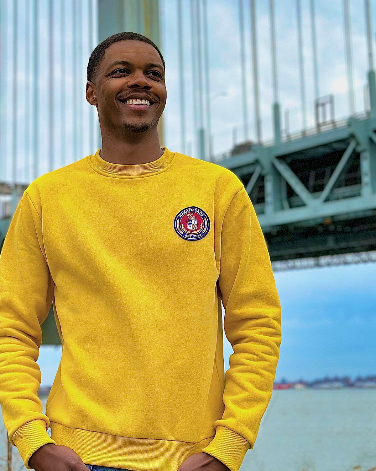 Academy Embroidered Seal Crewneck