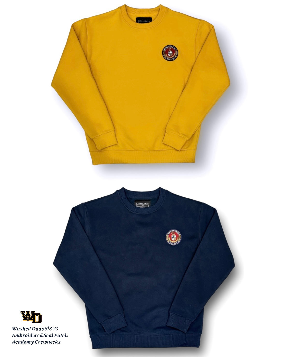 Academy Embroidered Seal Crewneck